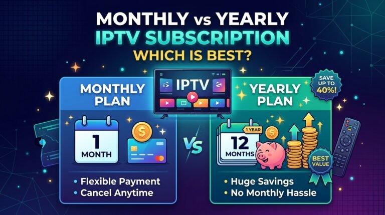 Monthly vs yearly IPTV subscription plans compared