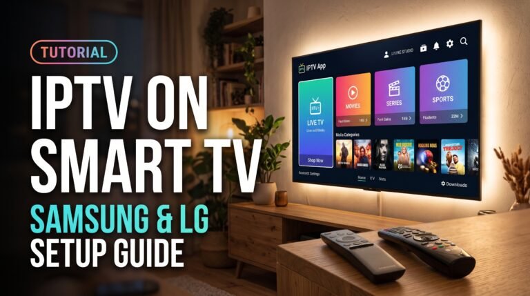 IPTV on Smart TV setup tutorial for Samsung and LG
