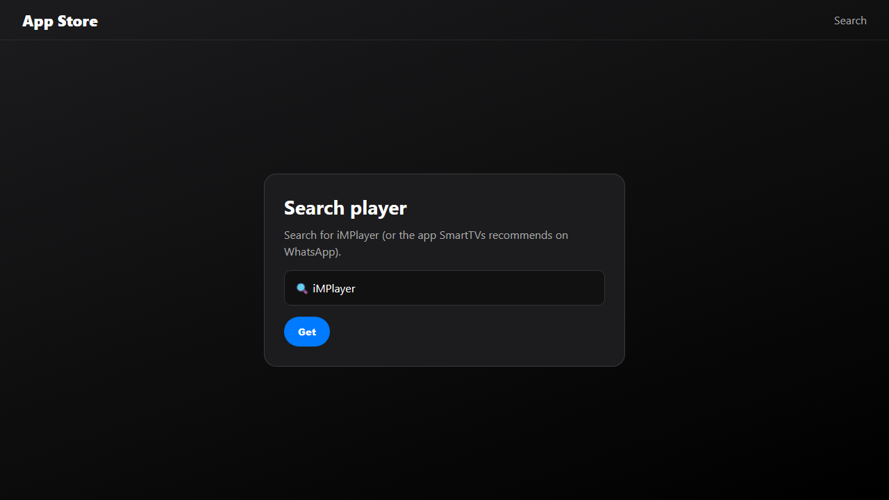 IPTV on Apple TV: installing the player from the tvOS App Store